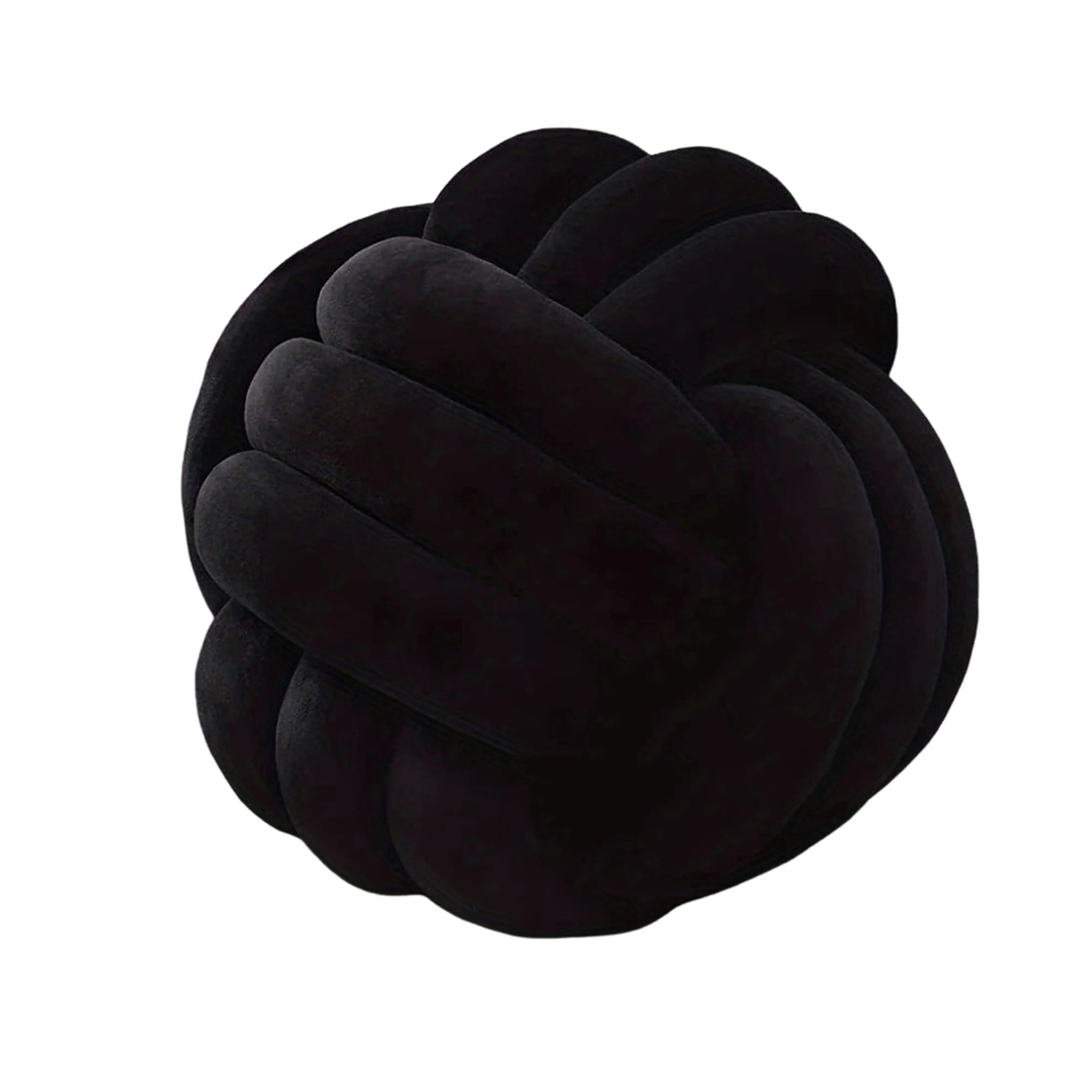 Art Deco Striped Knot Pillow – Modern Decorative Cushion