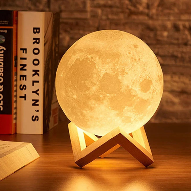 3D LED Moon Night Light – Galaxy Glow Décor
