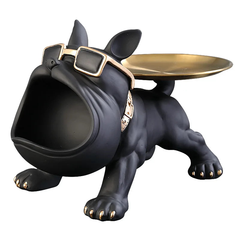 30cm Bulldog Figurine – Resin Dog Statue