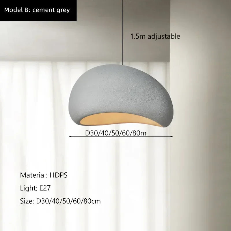 Nordic Wabi Sabi Pendant Lamp – Modern Ceiling Light