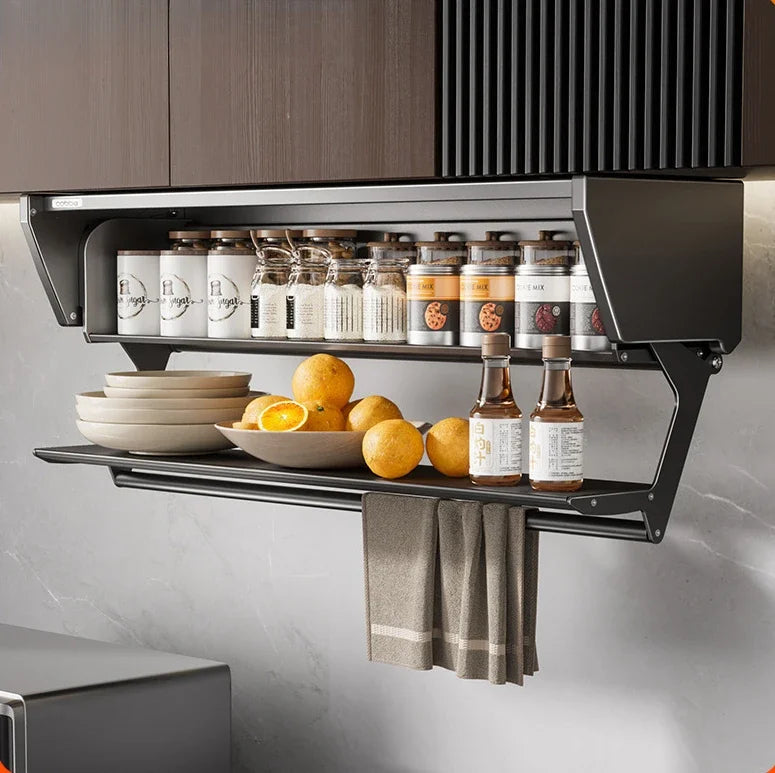Modern Minimalist Folding Kitchen Cabinet – Space-Saving