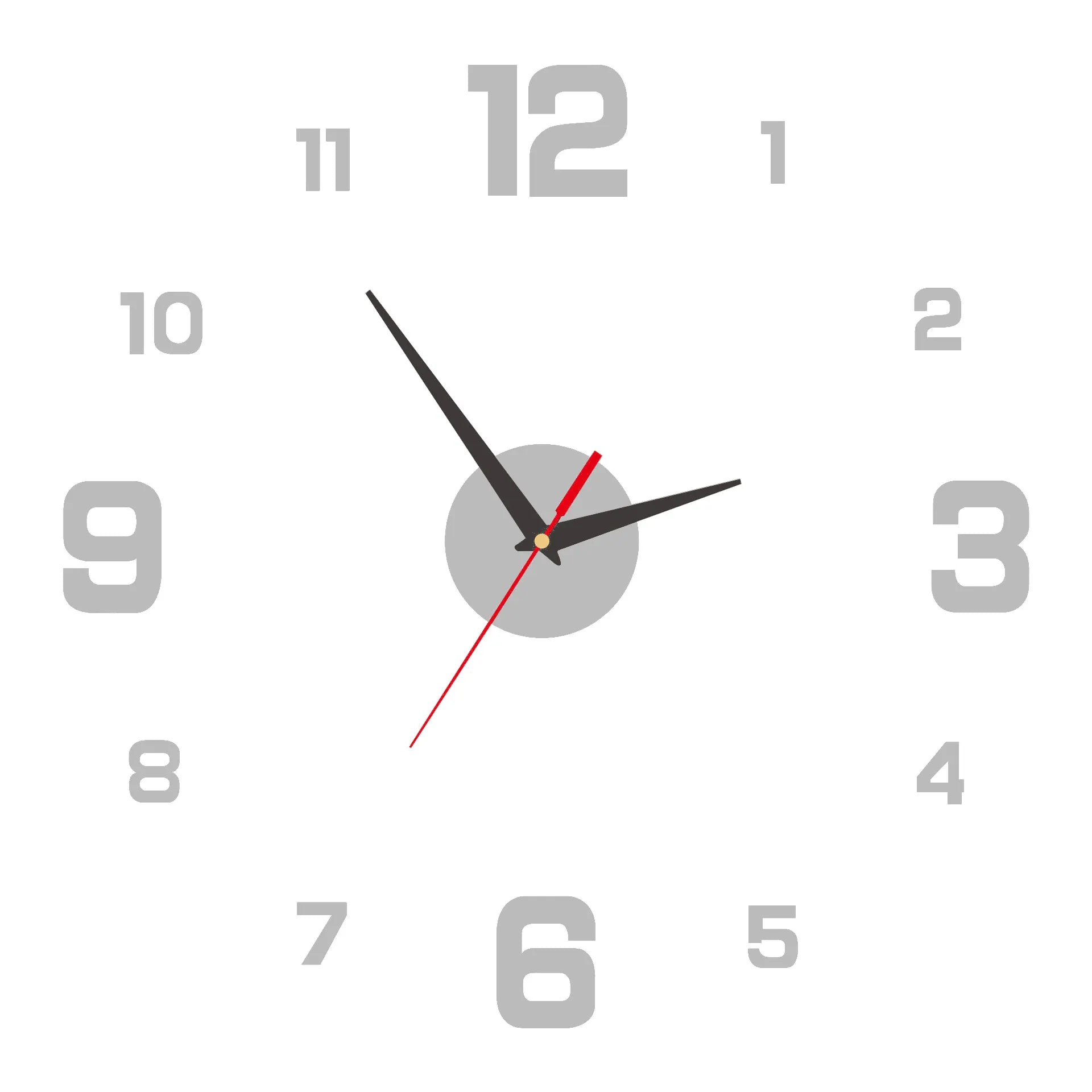 DIY Frameless Wall Clock – Silent Modern Décor