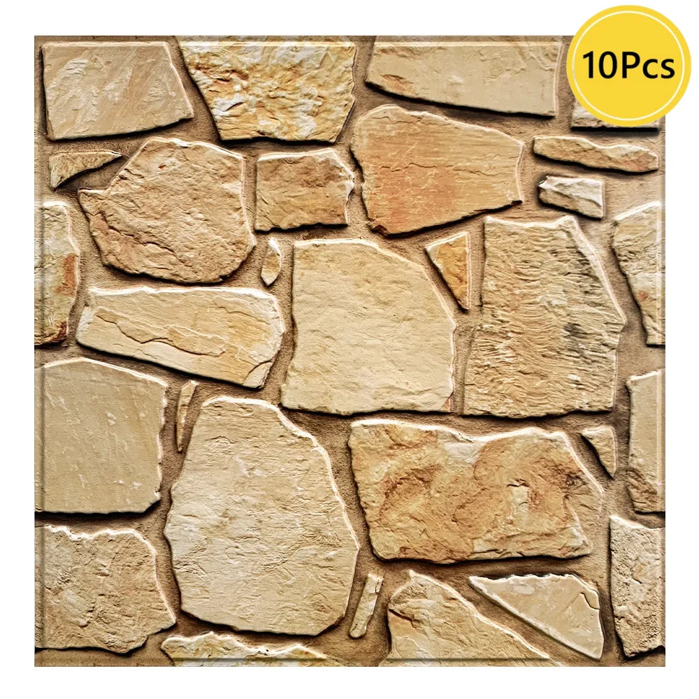 3D Faux Stone Wall Panels – Peel & Stick Décor
