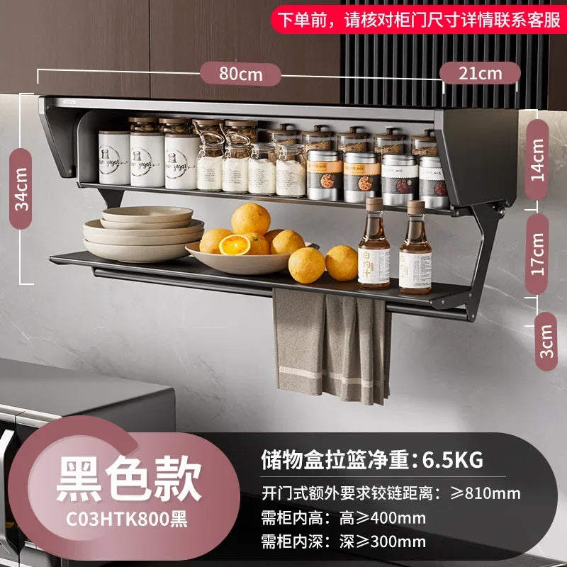 Modern Minimalist Folding Kitchen Cabinet – Space-Saving