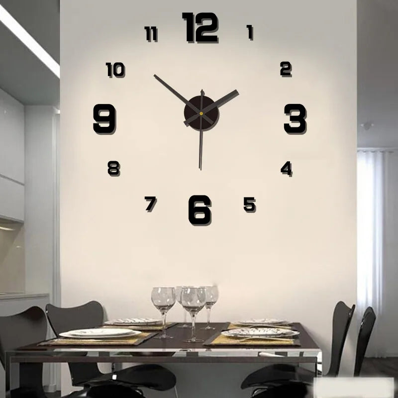 DIY Frameless Wall Clock – Silent Modern Décor