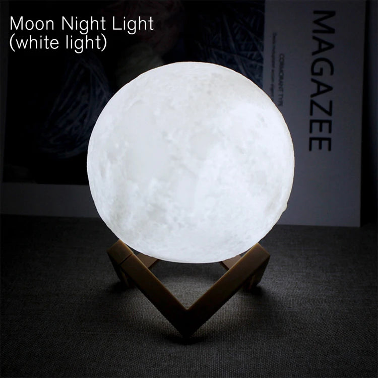 3D LED Moon Night Light – Galaxy Glow Décor