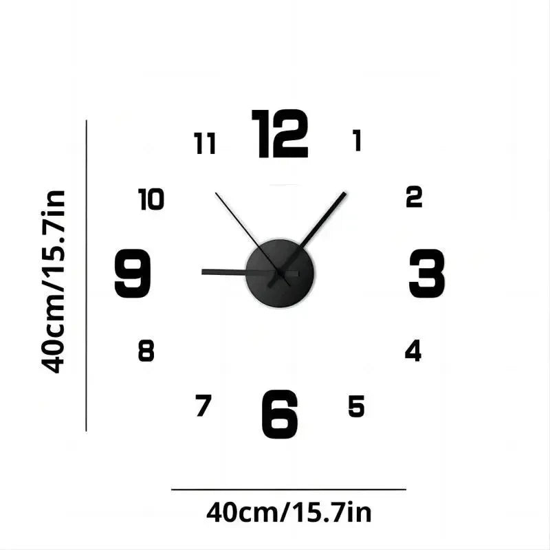 DIY Frameless Wall Clock – Silent Modern Décor