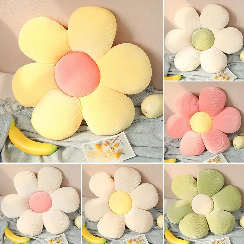 Sunflower & Daisy Petal Pillows – Cozy Home Décor