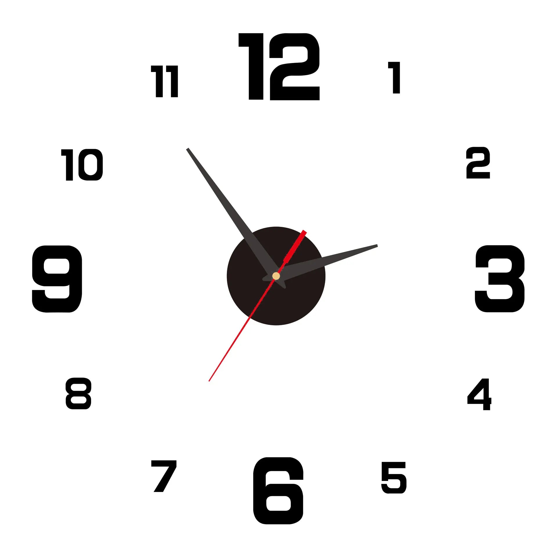 DIY Frameless Wall Clock – Silent Modern Décor