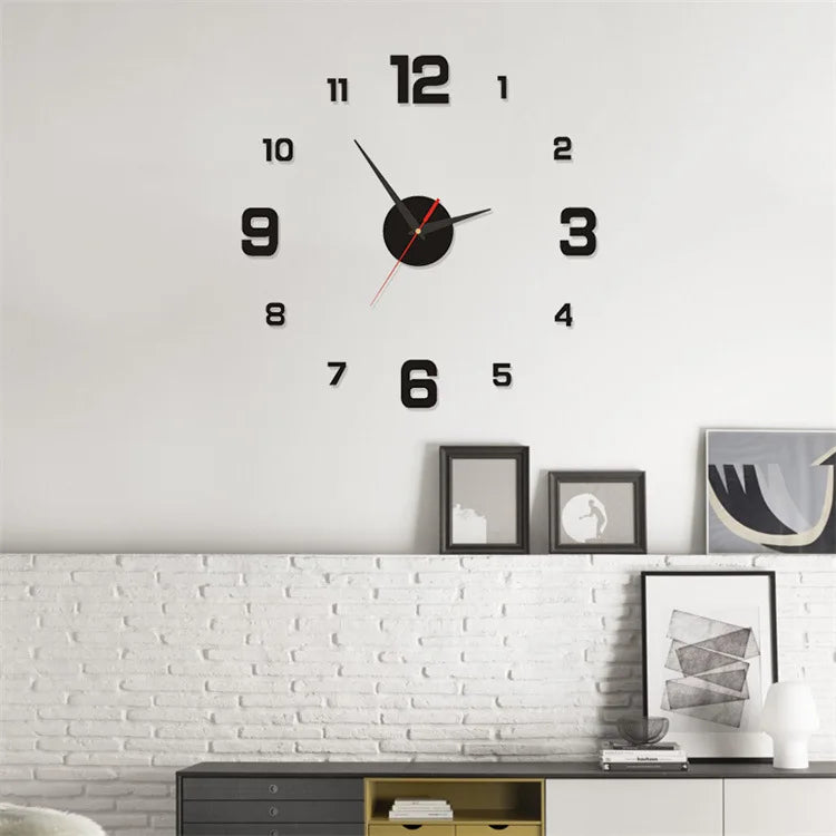 DIY Frameless Wall Clock – Silent Modern Décor