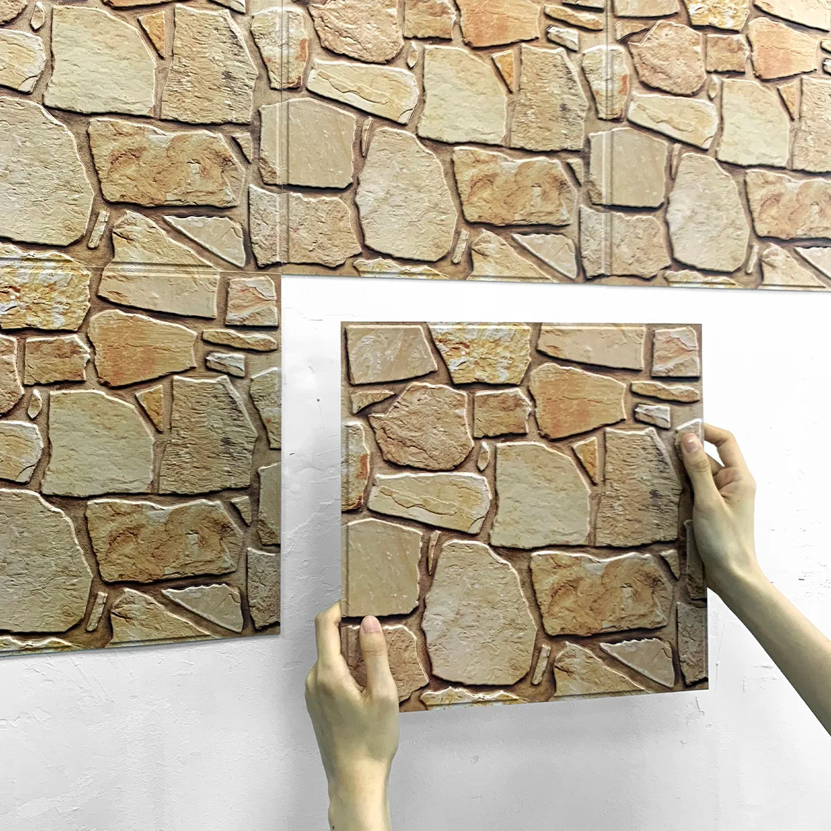 3D Faux Stone Wall Panels – Peel & Stick Décor