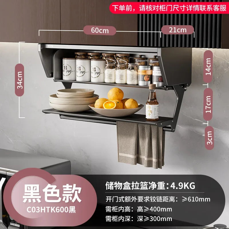 Modern Minimalist Folding Kitchen Cabinet – Space-Saving