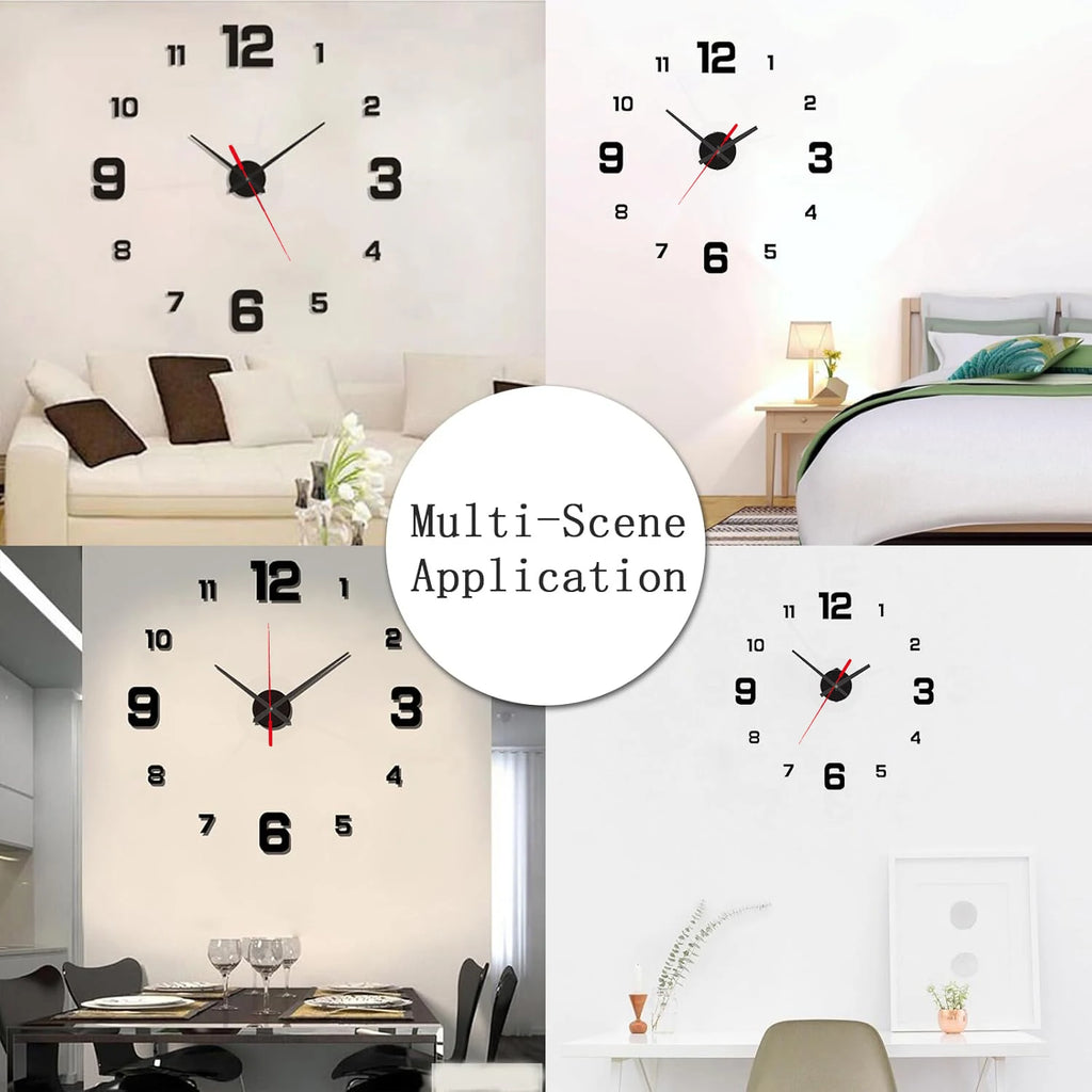 DIY Frameless Wall Clock – Silent Modern Décor