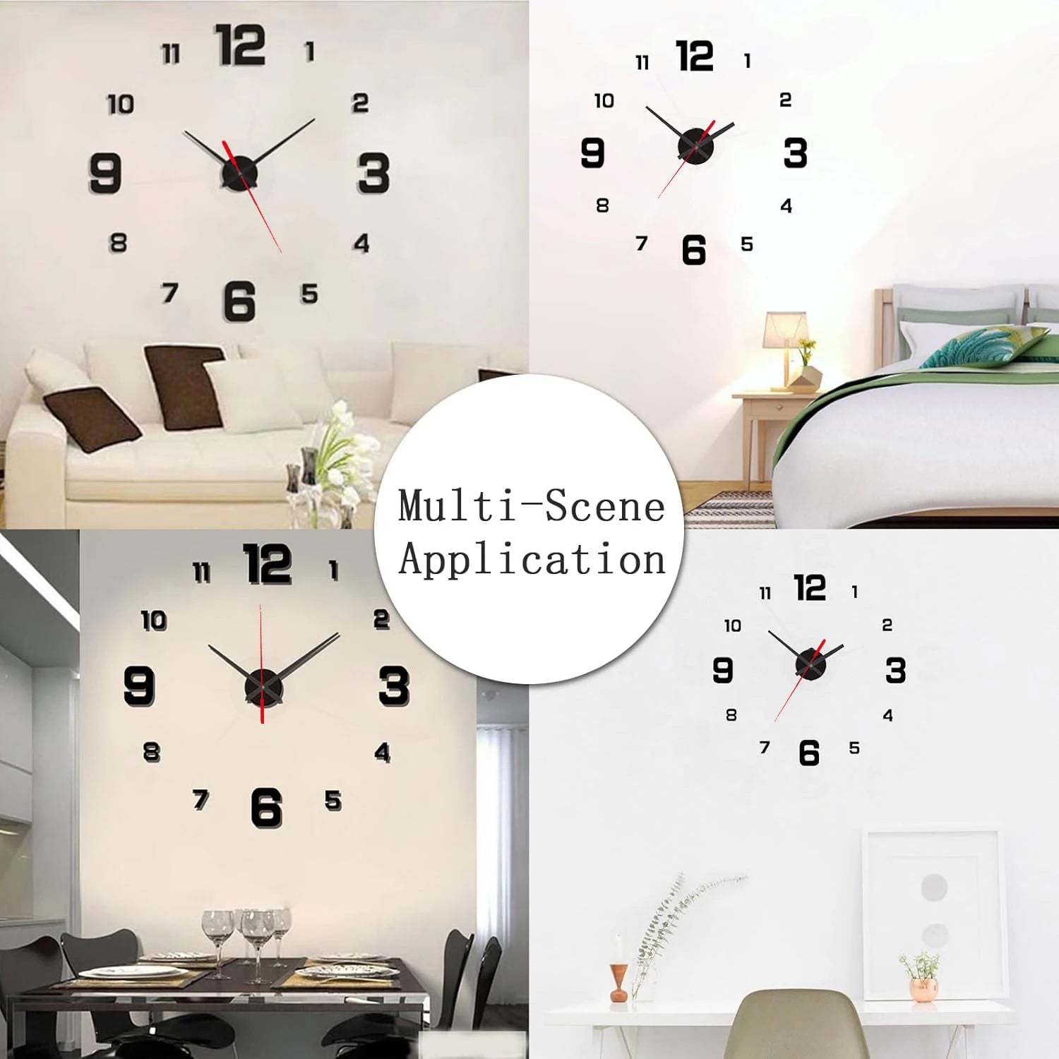 DIY Frameless Wall Clock – Silent Modern Décor