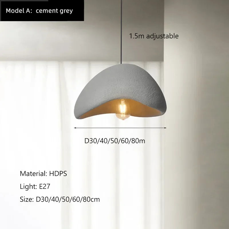 Nordic Wabi Sabi Pendant Lamp – Modern Ceiling Light