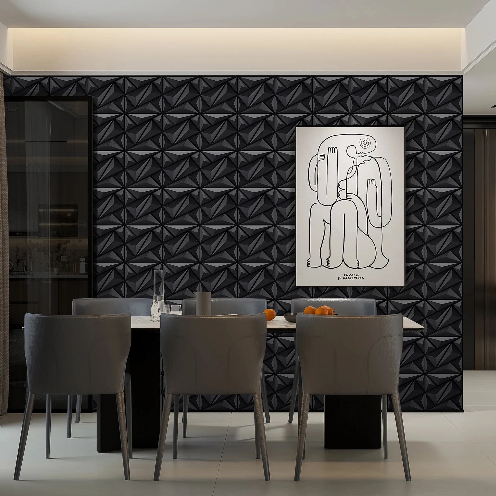 Textured Indoor Wall Panel – Modern Decorative Design