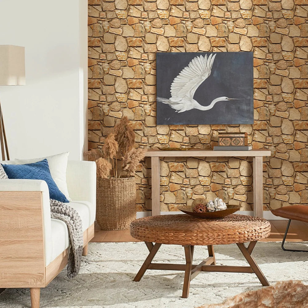 3D Faux Stone Wall Panels – Peel & Stick Décor