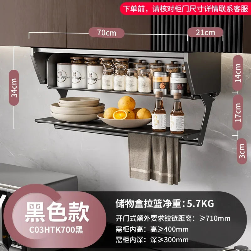 Modern Minimalist Folding Kitchen Cabinet – Space-Saving