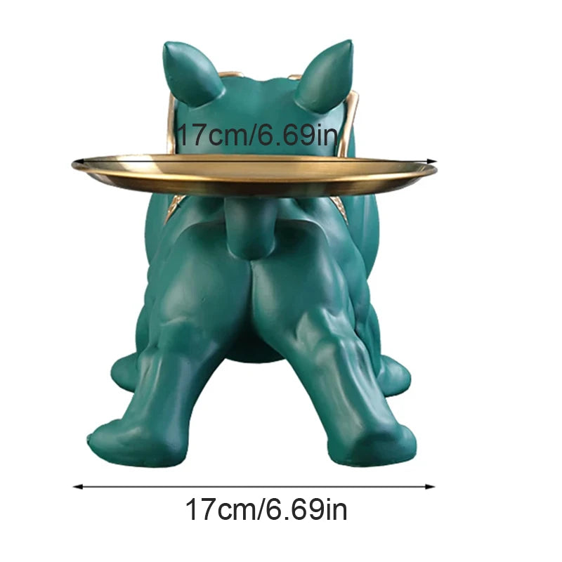 30cm Bulldog Figurine – Resin Dog Statue