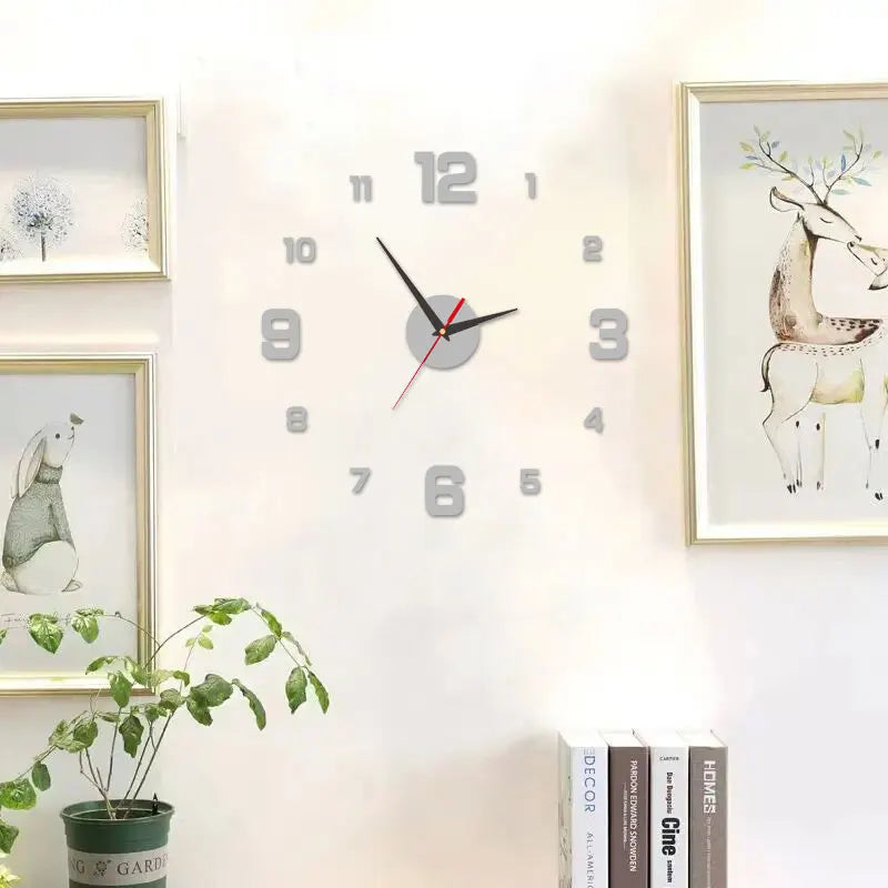 DIY Frameless Wall Clock – Silent Modern Décor