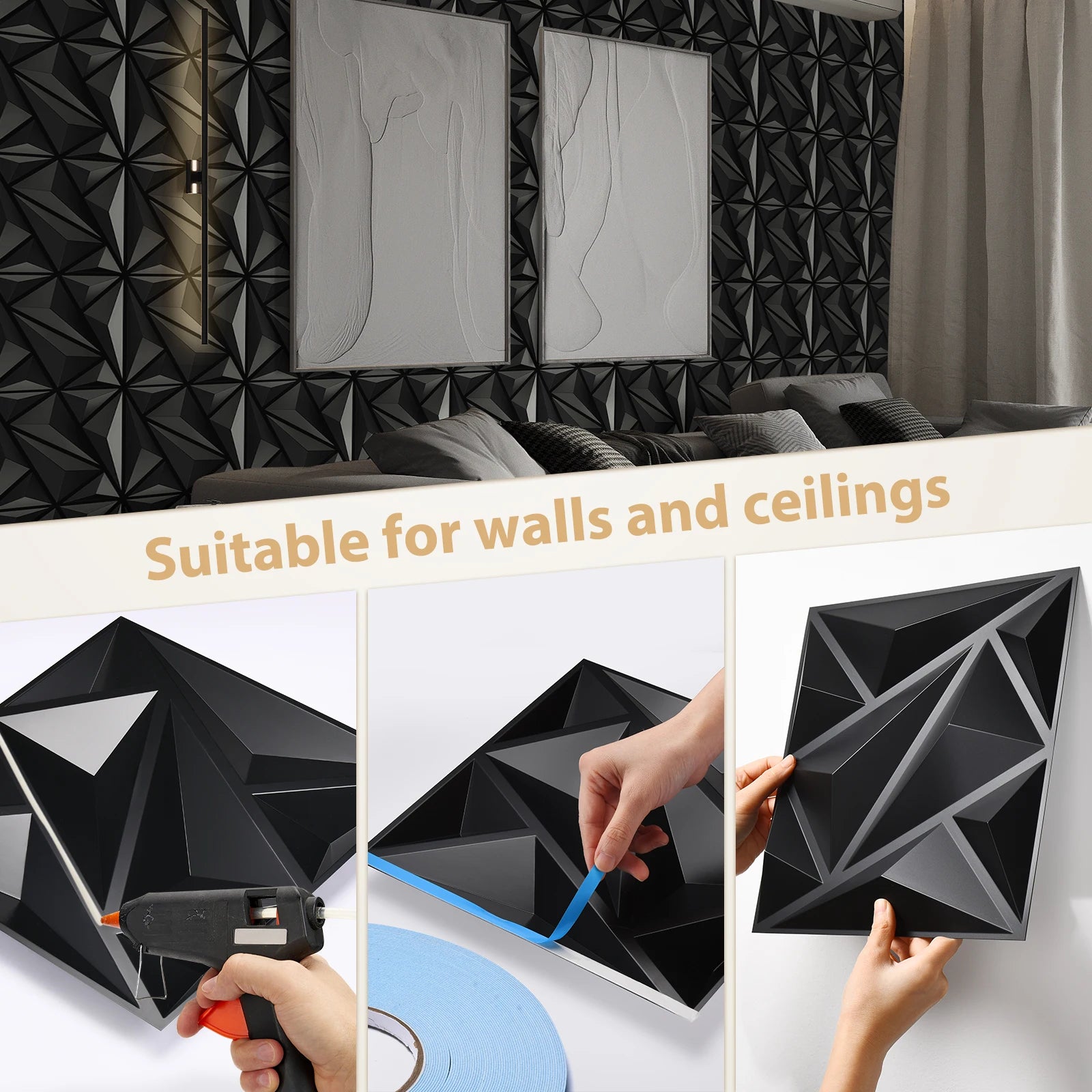 Textured Indoor Wall Panel – Modern Decorative Design